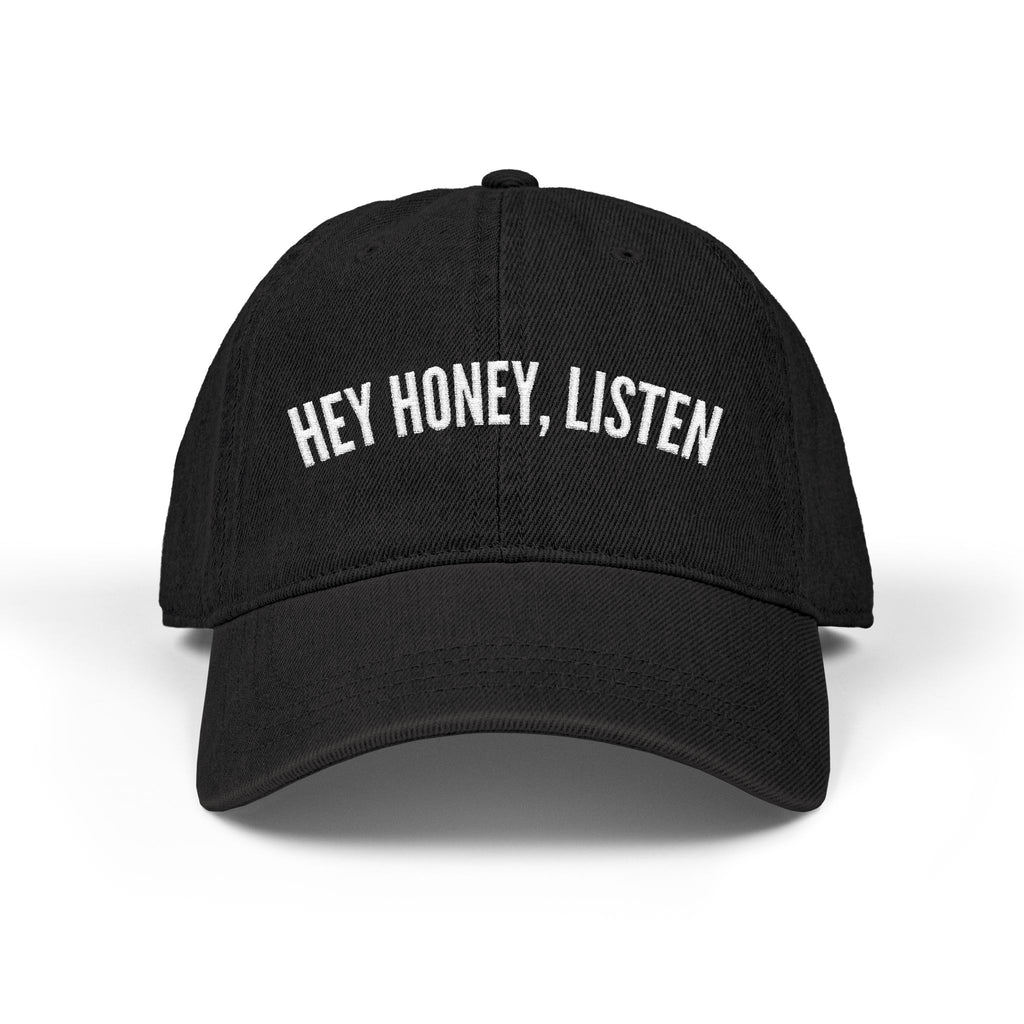 Denim Hey Honey Listen Hat (Embroidery)